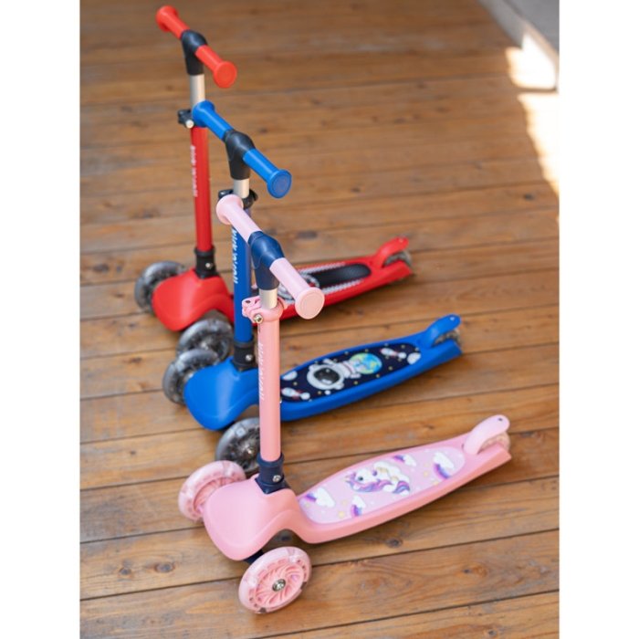 اسکوتر کودک تاشو کیک اند رول Kick and roll Scooter رنگ قرمز کد P/K4/GH
