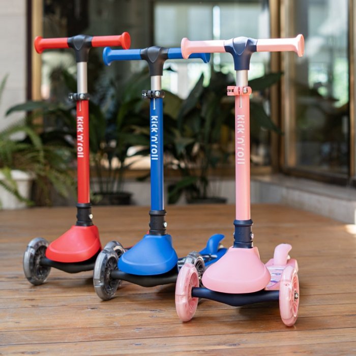 اسکوتر کودک تاشو کیک اند رول Kick and roll Scooter رنگ قرمز کد P/K4/GH