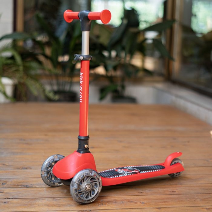 اسکوتر کودک تاشو کیک اند رول Kick and roll Scooter رنگ قرمز کد P/K4/GH