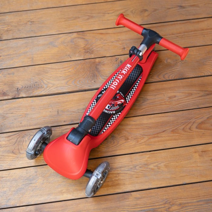 اسکوتر کودک تاشو کیک اند رول Kick and roll Scooter رنگ قرمز کد P/K4/GH
