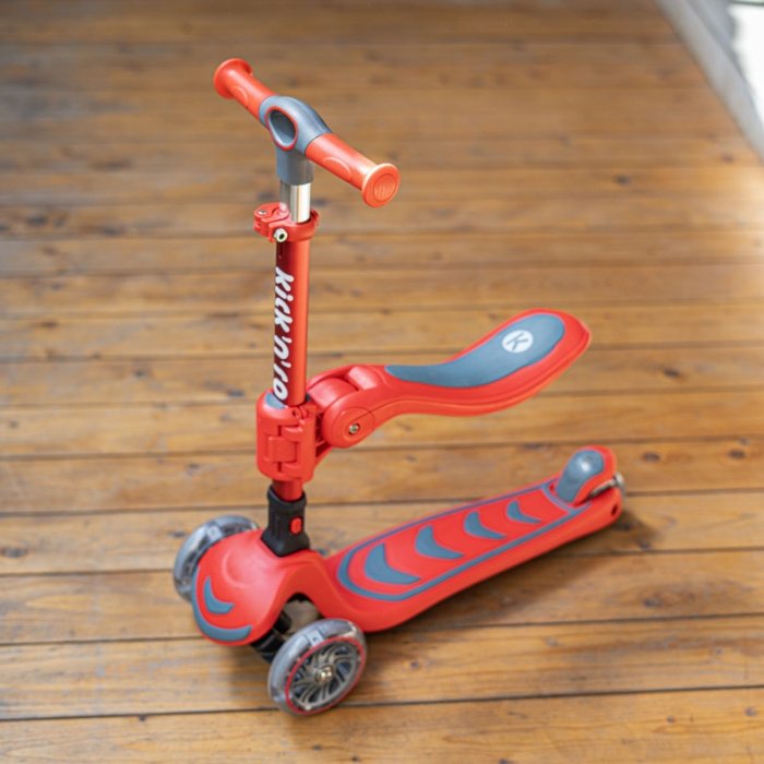 اسکوتر کودک تاشو کیک اند رول Kick and roll Scooter رنگ قرمز کد P/S62in1/GH