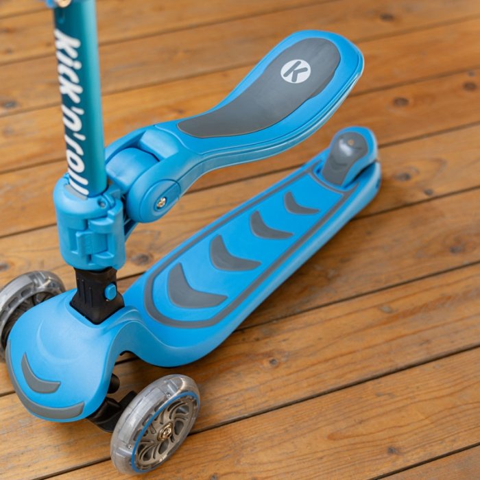اسکوتر کودک تاشو کیک اند رول Kick and roll Scooter رنگ آبی کد P/S62in1/AB