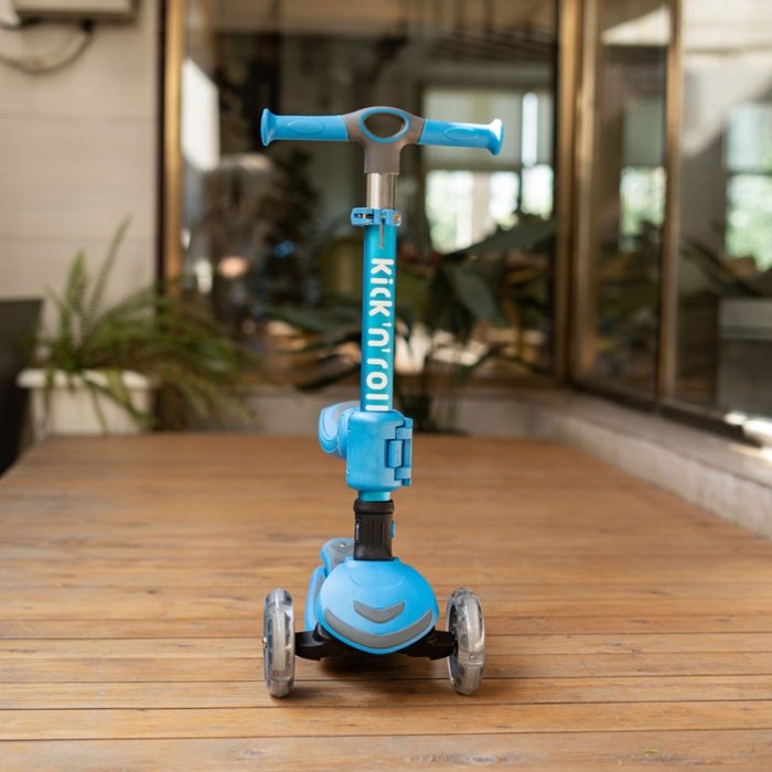 اسکوتر کودک تاشو کیک اند رول Kick and roll Scooter رنگ آبی کد P/S62in1/AB