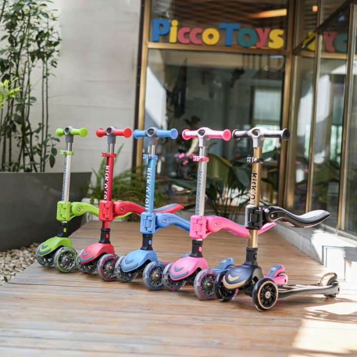 اسکوتر کودک تاشو کیک اند رول Kick and roll Scooter رنگ آبی کد P/S62in1/AB