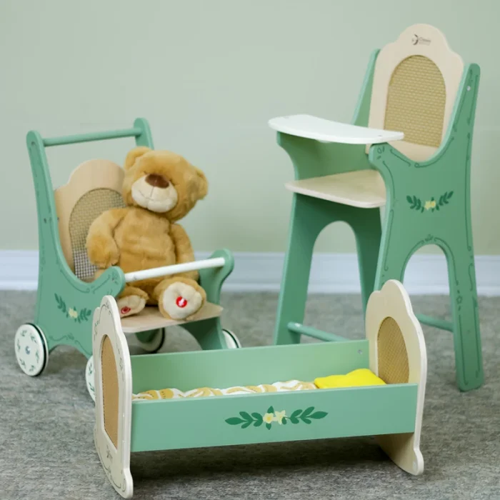 گهواره عروسک چوبی کلاسیک ورلد Classic World Vintage Cradle کد 50633