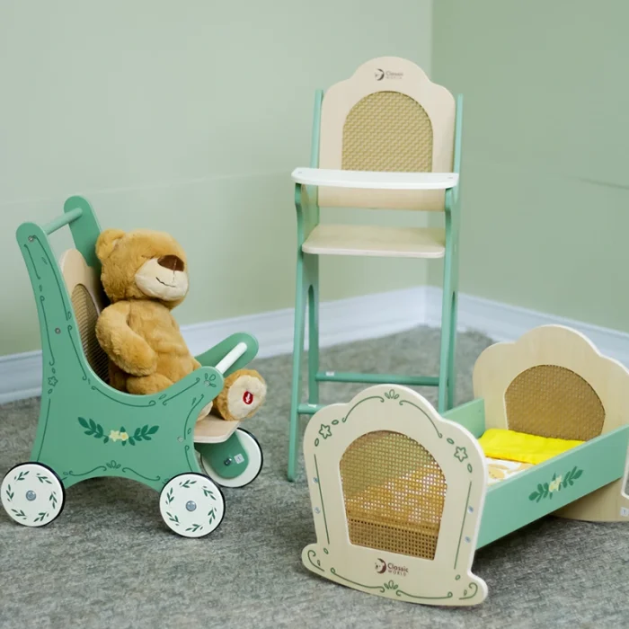 گهواره عروسک چوبی کلاسیک ورلد Classic World Vintage Cradle کد 50633