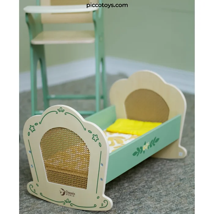 گهواره عروسک چوبی کلاسیک ورلد Classic World Vintage Cradle کد 50633