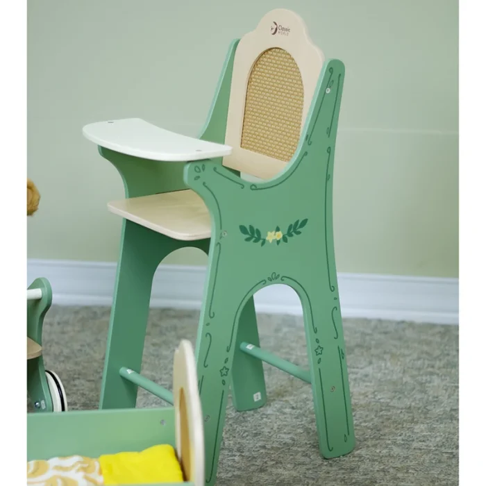 صندلی غذا  عروسک چوبی کلاسیک ورلد Classic World Vintage High Chair کد 50631