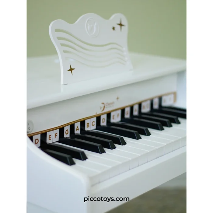 پیانو سفید چوبی کلاسیک ورلد Classic World Grand Piano White مدل 54273