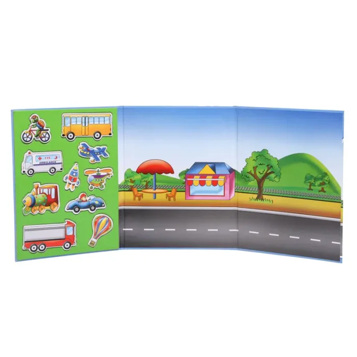 کتاب پازلی مگنتی مدل وسایل نقلیه کد 677308