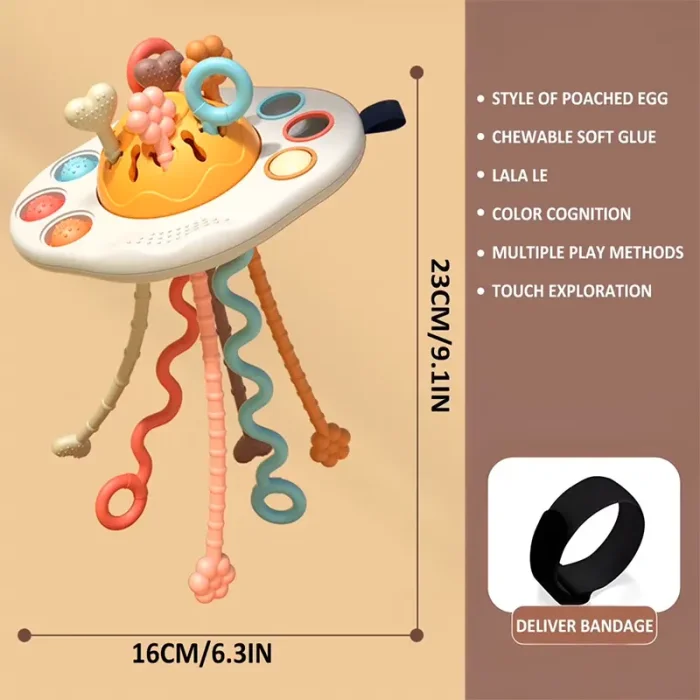 اسباب بازی بیزی بال نوزاد 3 در 1 کد LL003