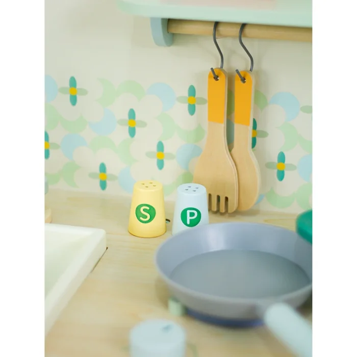 آشپزخانه کودک چوبی کلاسیک ورلد Natural Kitchen classic world کد 50641