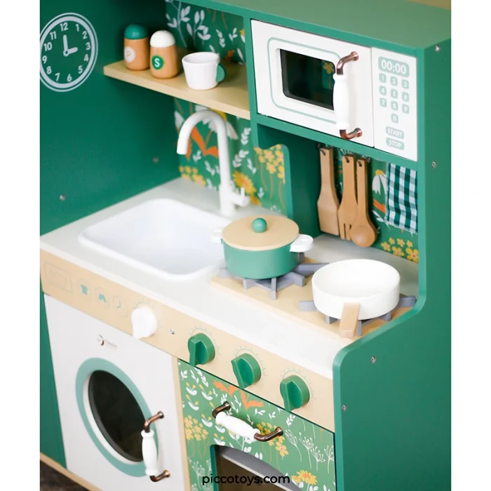 آشپزخانه چوبی کودک کلاسیک ورلد وینتیج Vintage KITCHEN classic world کد 50562