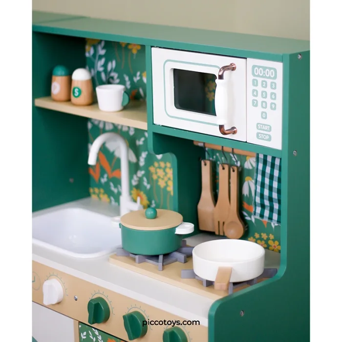 آشپزخانه چوبی کودک کلاسیک ورلد وینتیج Vintage KITCHEN classic world کد 50562