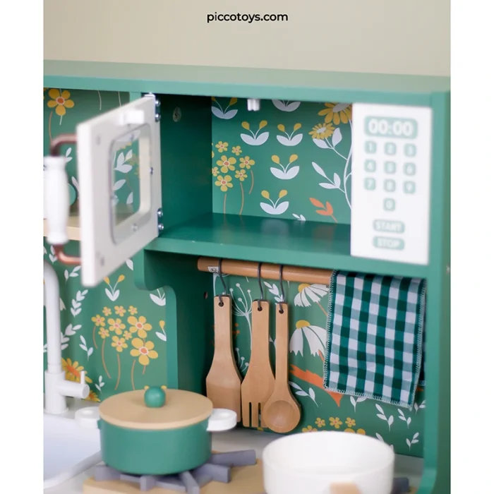 آشپزخانه چوبی کودک کلاسیک ورلد وینتیج Vintage KITCHEN classic world کد 50562