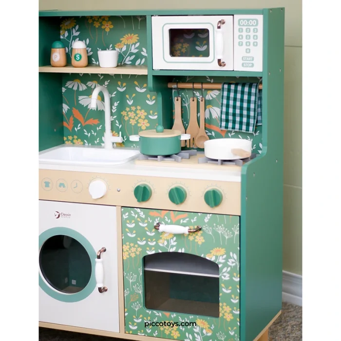آشپزخانه چوبی کودک کلاسیک ورلد وینتیج Vintage KITCHEN classic world کد 50562