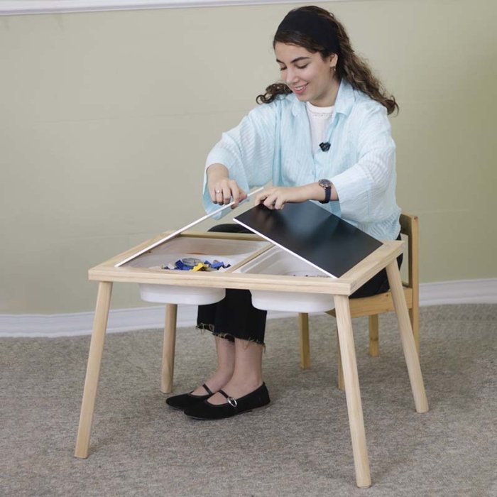 میز حسی و فعالیت کودک چوبی کد BL21842
