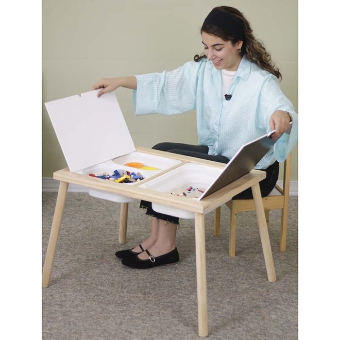 میز حسی و فعالیت کودک چوبی کد BL21842