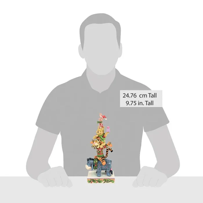 فیگور دیزنی کریسمس وینی پو Christmas Winnie the Pooh Stacked Up کد 6015005