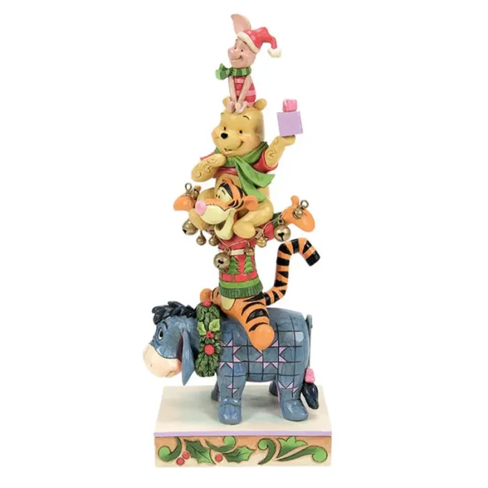فیگور دیزنی کریسمس وینی پو Christmas Winnie the Pooh Stacked Up کد 6015005