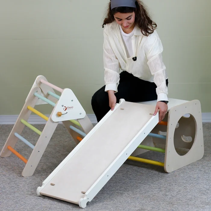 اسباب بازی نردبان مثلثی پیکلر کلاسیک ورلد classic world Foldable Children Triangle Climbing Set کد 60015