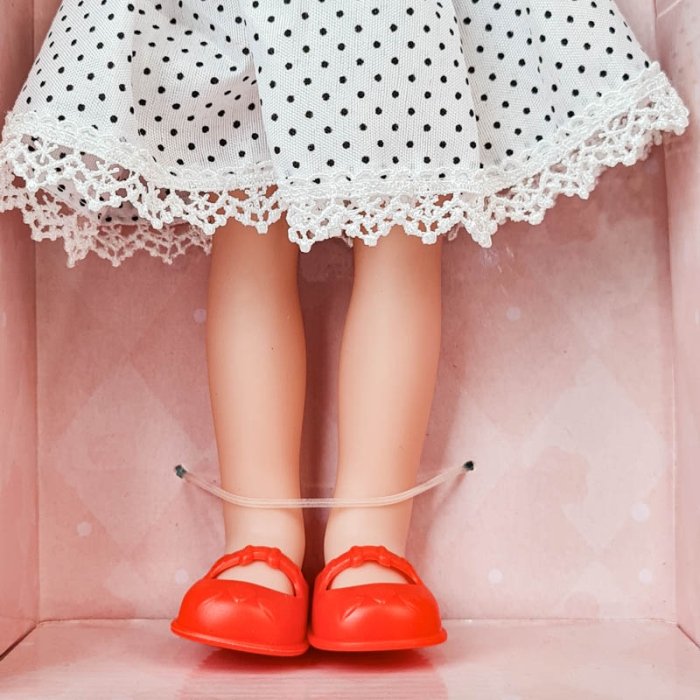 عروسک دخترانه PRETTY ANGLE GIRL پیراهن سفید کد WZB96019