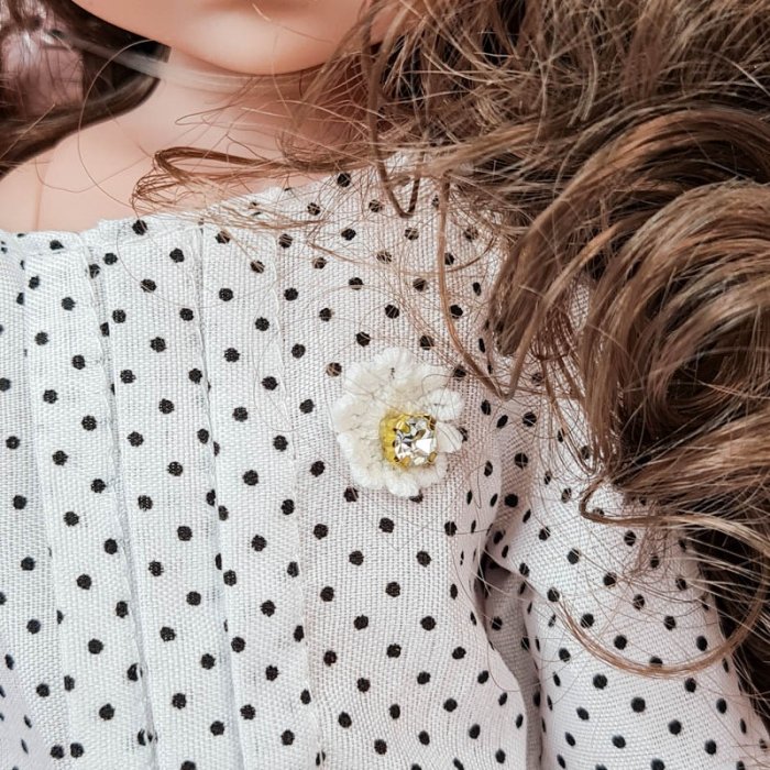 عروسک دخترانه PRETTY ANGLE GIRL پیراهن سفید کد WZB96019