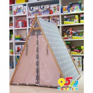 چادر بازی طوسی آبی طرح ستاره Isiz مدل 5500