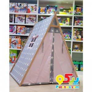 چادر بازی طوسی آبی طرح ستاره Isiz مدل 5500
