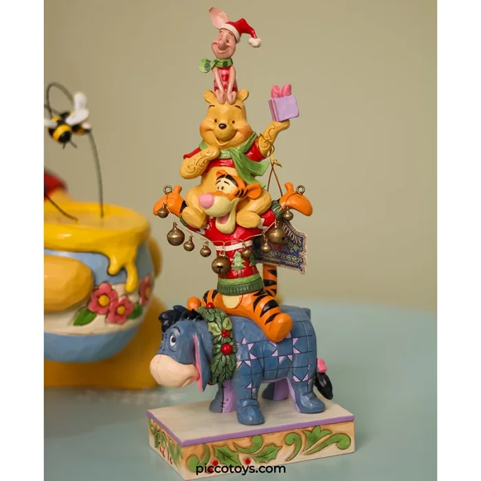 فیگور دیزنی کریسمس وینی پو Christmas Winnie the Pooh Stacked Up کد 6015005