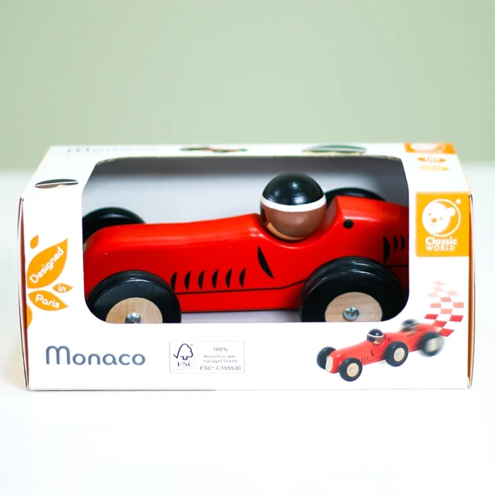 ماشین مسابقه چوبی کلاسیک ورلد مدل Monaco Classic World کد 20233