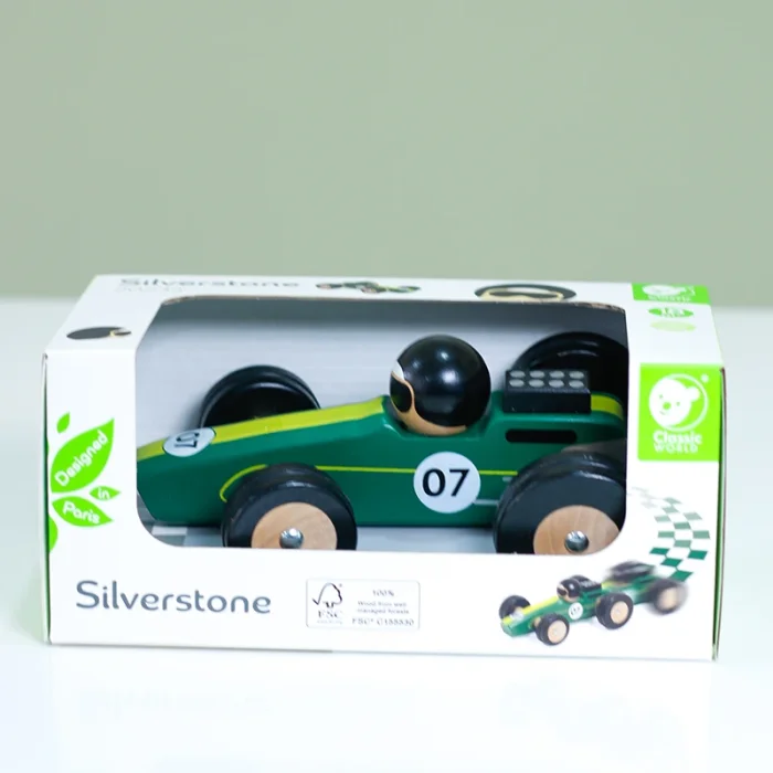 ماشین مسابقه چوبی کلاسیک ورلد مدل Silverstone Classic World کد 20235