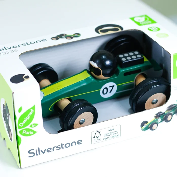 ماشین مسابقه چوبی کلاسیک ورلد مدل Silverstone Classic World کد 20235