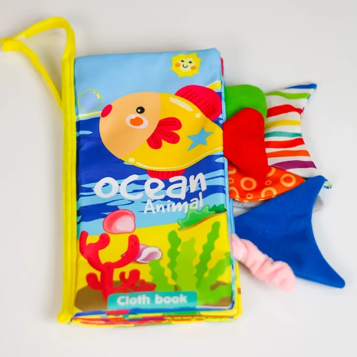 کتاب پارچه ای آموزشی جغجغه ای کد NO014