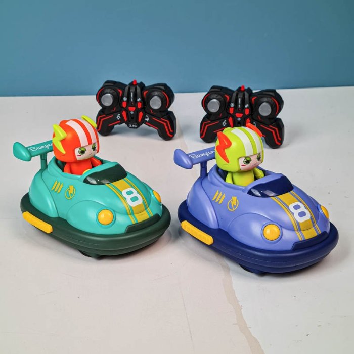 ماشین مبارز کنترلی مدل BUMPER CAR ست 2 عددی دودزا کد RQ3058A