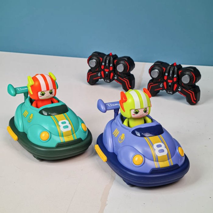 ماشین مبارز کنترلی مدل BUMPER CAR ست 2 عددی دودزا کد RQ3058A