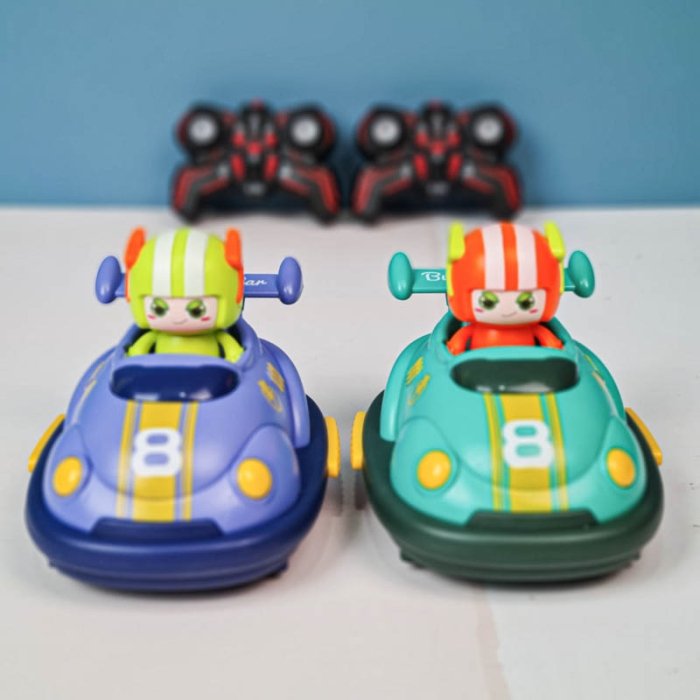 ماشین مبارز کنترلی مدل BUMPER CAR ست 2 عددی دودزا کد RQ3058A