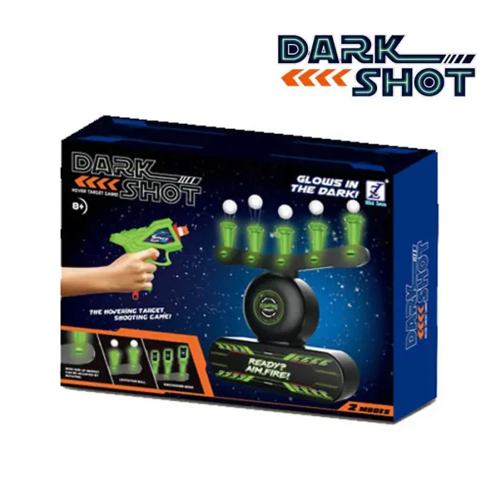تفنگ اسباب بازی کودک 2 در 1 شبرنگ DARK SHOT کد 3361