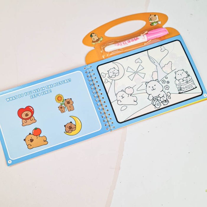 کتاب جادویی رنگ آمیزی با آب (مجیک واتر) مدل کاپی بارا کد BH325