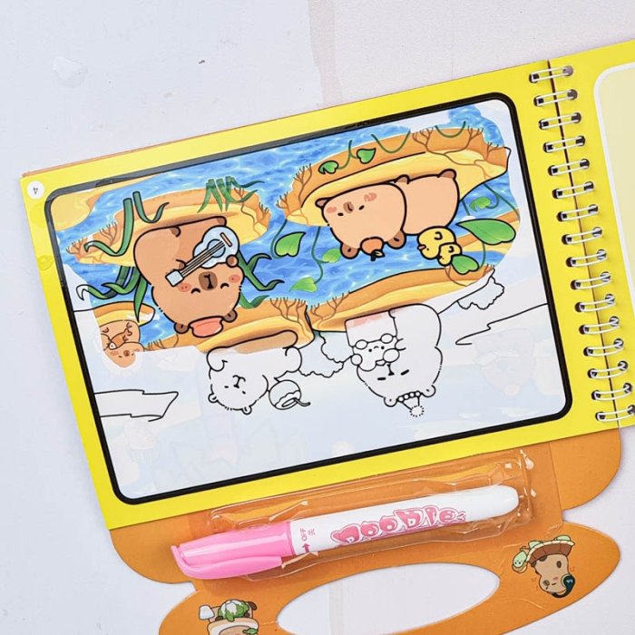 کتاب جادویی رنگ آمیزی با آب (مجیک واتر) مدل کاپی بارا کد BH325