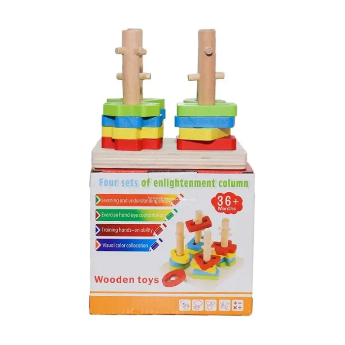 اسباب بازی چوبی مونته سوری 4 تایی کد 7333800