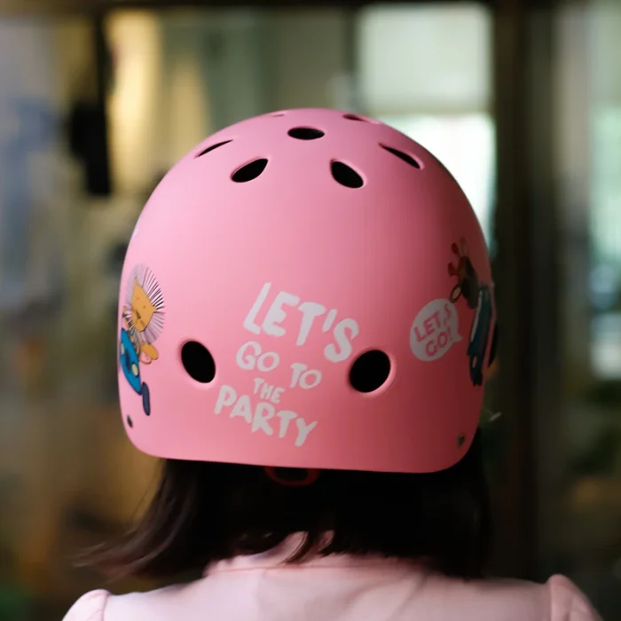 کلاه ایمنی کیک اند رول Kick and roll Scooter سایز M رنگ صورتی کد P/H1/SU