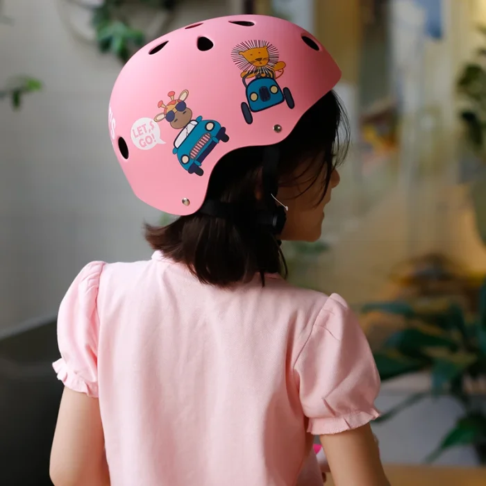 کلاه ایمنی کیک اند رول Kick and roll Scooter سایز M رنگ صورتی کد P/H1/SU