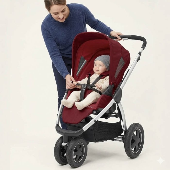 کالسکه مکسی کوزی مدل Maxi-cosi Mura Plus3 رنگ Ras Berry Red  كد 78108140