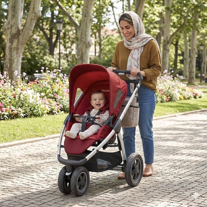 کالسکه مکسی کوزی مدل Maxi-cosi Mura Plus3 رنگ Ras Berry Red  كد 78108140