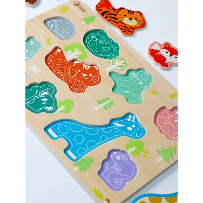 پازل چوبی حیوانات کلاسیک ورلد Classic World Animal Puzzle  کد 40069