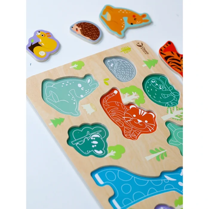 پازل چوبی حیوانات کلاسیک ورلد Classic World Animal Puzzle  کد 40069