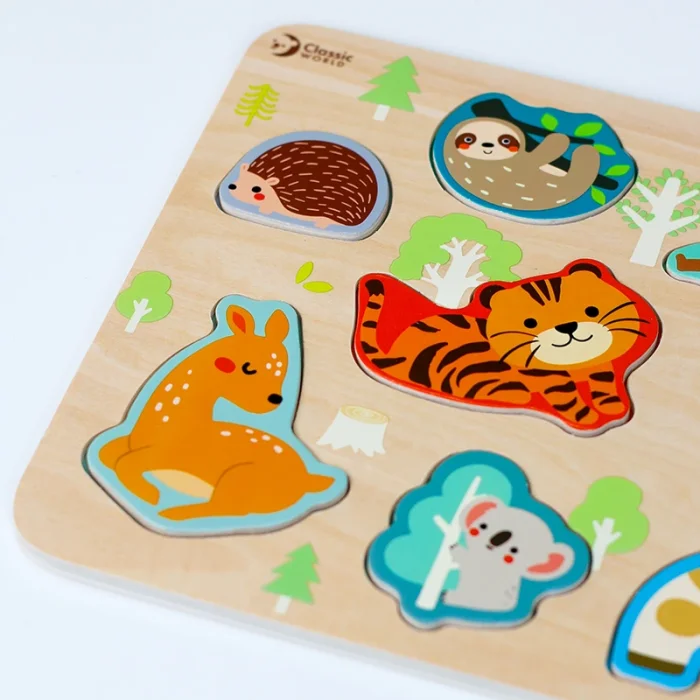 پازل چوبی حیوانات کلاسیک ورلد Classic World Animal Puzzle  کد 40069