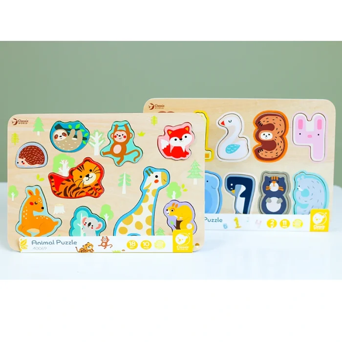 پازل چوبی حیوانات کلاسیک ورلد Classic World Animal Puzzle  کد 40069