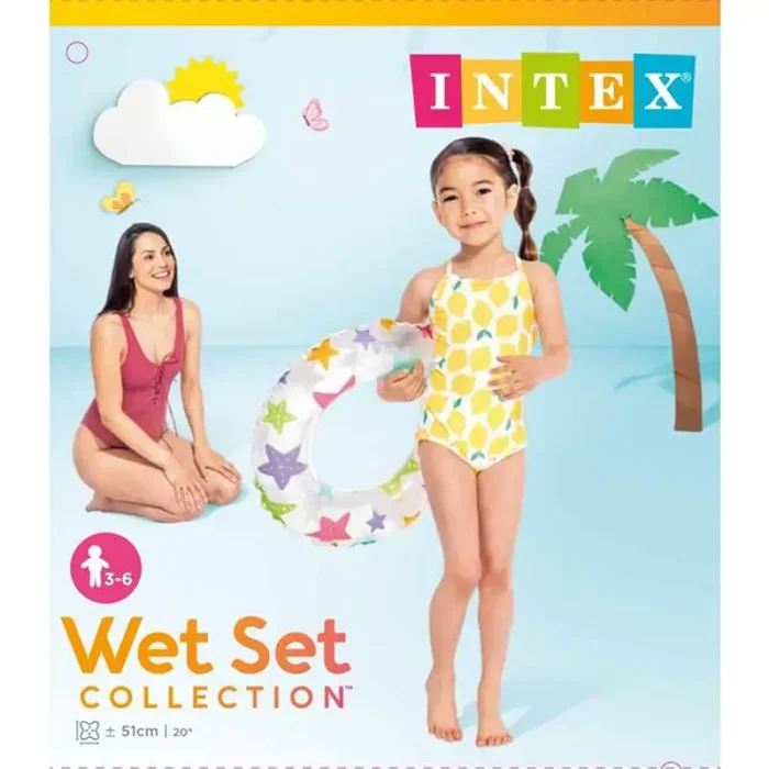 حلقه شنا بادی اینتکس intex طرح ستاره کد P/59230/F